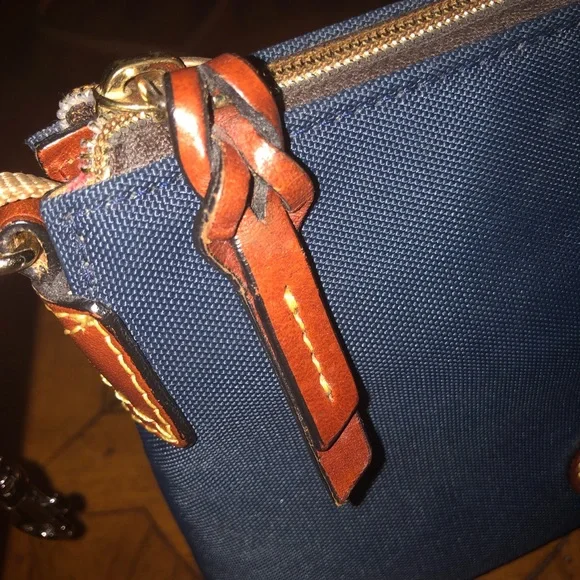 Dooney & Burke Navy Nylon Crossbody Pouchette - Picture 5 of 7